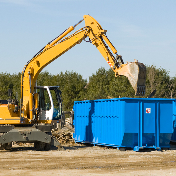 can i request a rental extension for a residential dumpster in Nebo WV